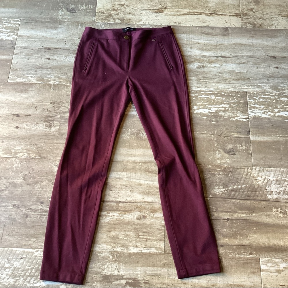 TALBOTS Skinny Ankle Pants Plum Stretch Office Women’s 2